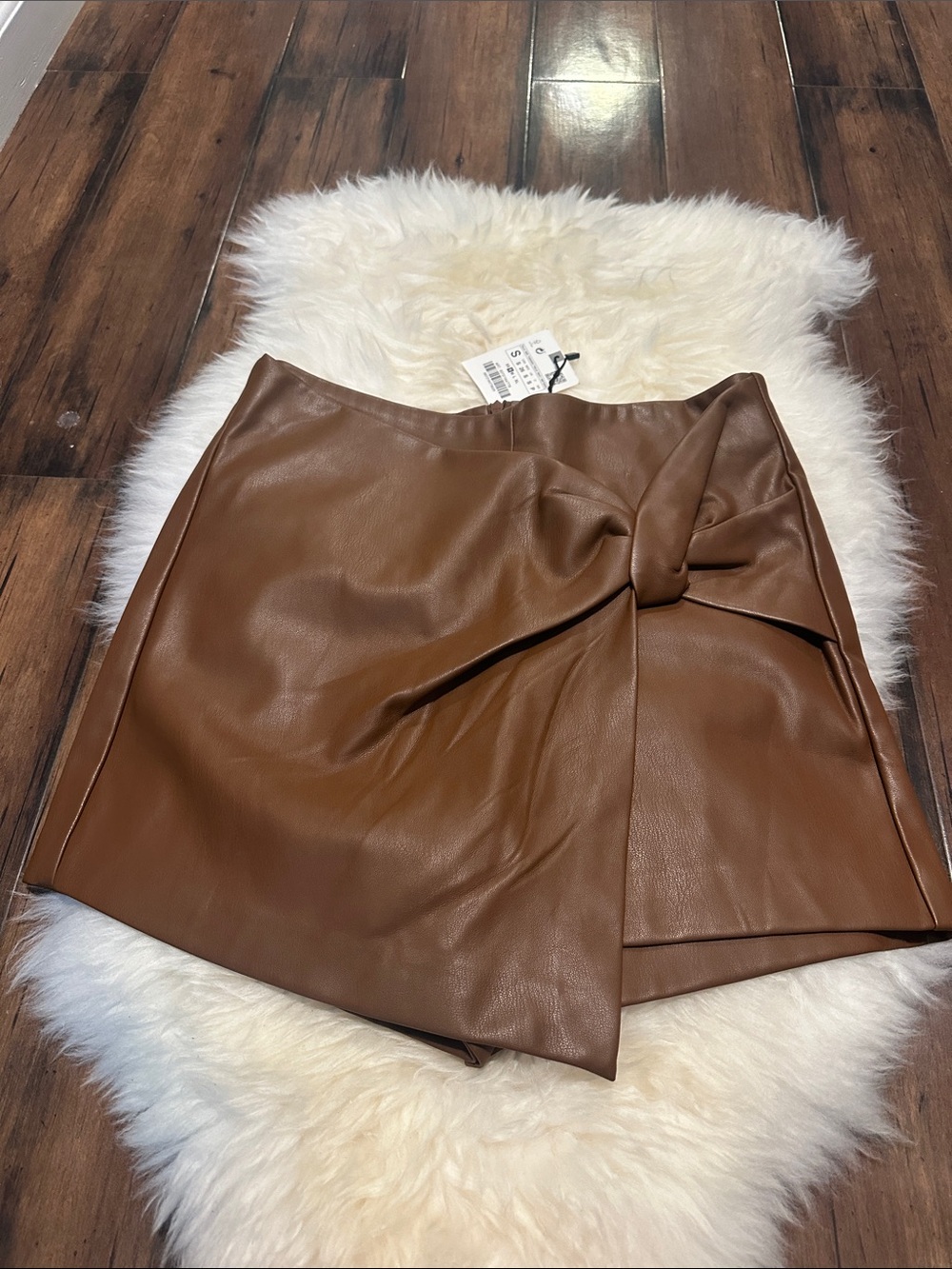 NWT faux leather shorts/ skorts